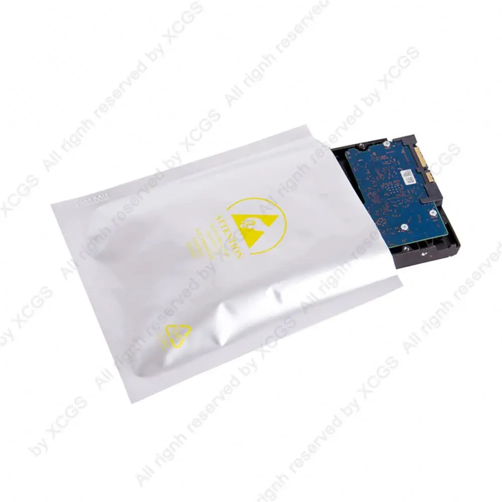 China Factory Aluminum Foil ESD Shielding Bag For IC Board Motherboard Hard Drive Video Card Packaging