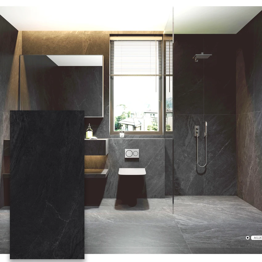 house 60x120 porcelain matt rustic black ceramic floor tiles for kitchen wall manufacturing plant