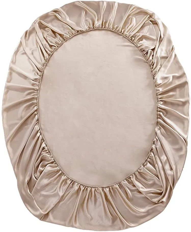 High Quality 100% Mulberry Silk Fabric Bed Sheet Silk Fitted Sheet Queen