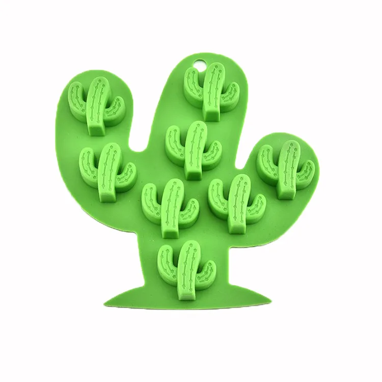Amerpromo Nonstick Ice Cream Mold Lovely Cactus Flamingo Pineapple Ice Cube Making Tray Mold DIY Jelly Juice Mould Cactus