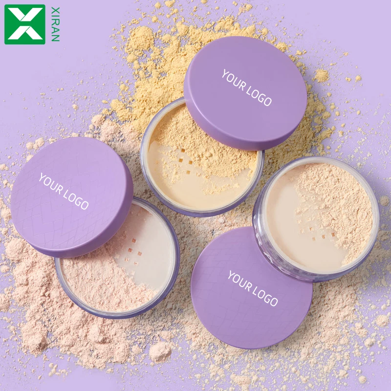 Private Label Face Translucent Loose Setting Powder Oil Control Waterproof Custom Logo Matte Setting Powder