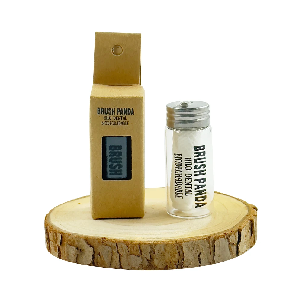 Zero Waste High Quality Single Box Wrapped 100% Biodegradable Eco Friendly for Oral Care Mint Corn Dental Floss