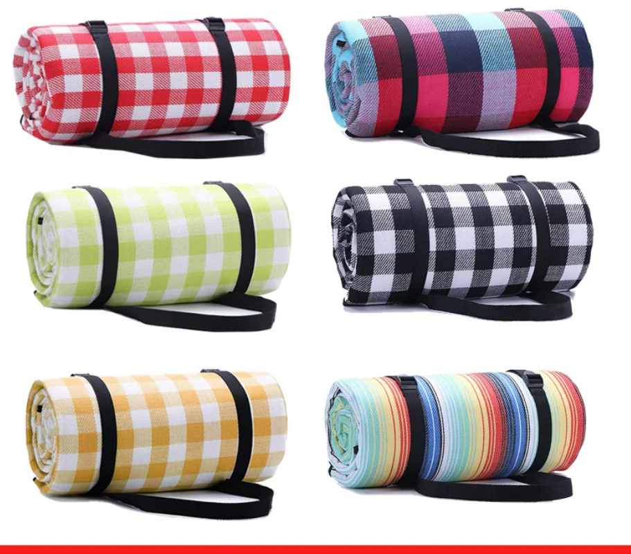
2021 New Design Outdoor Camping Picnic Blanket Mat Rug Blanket Travel Camping Picnic Rug with Customize Logo 