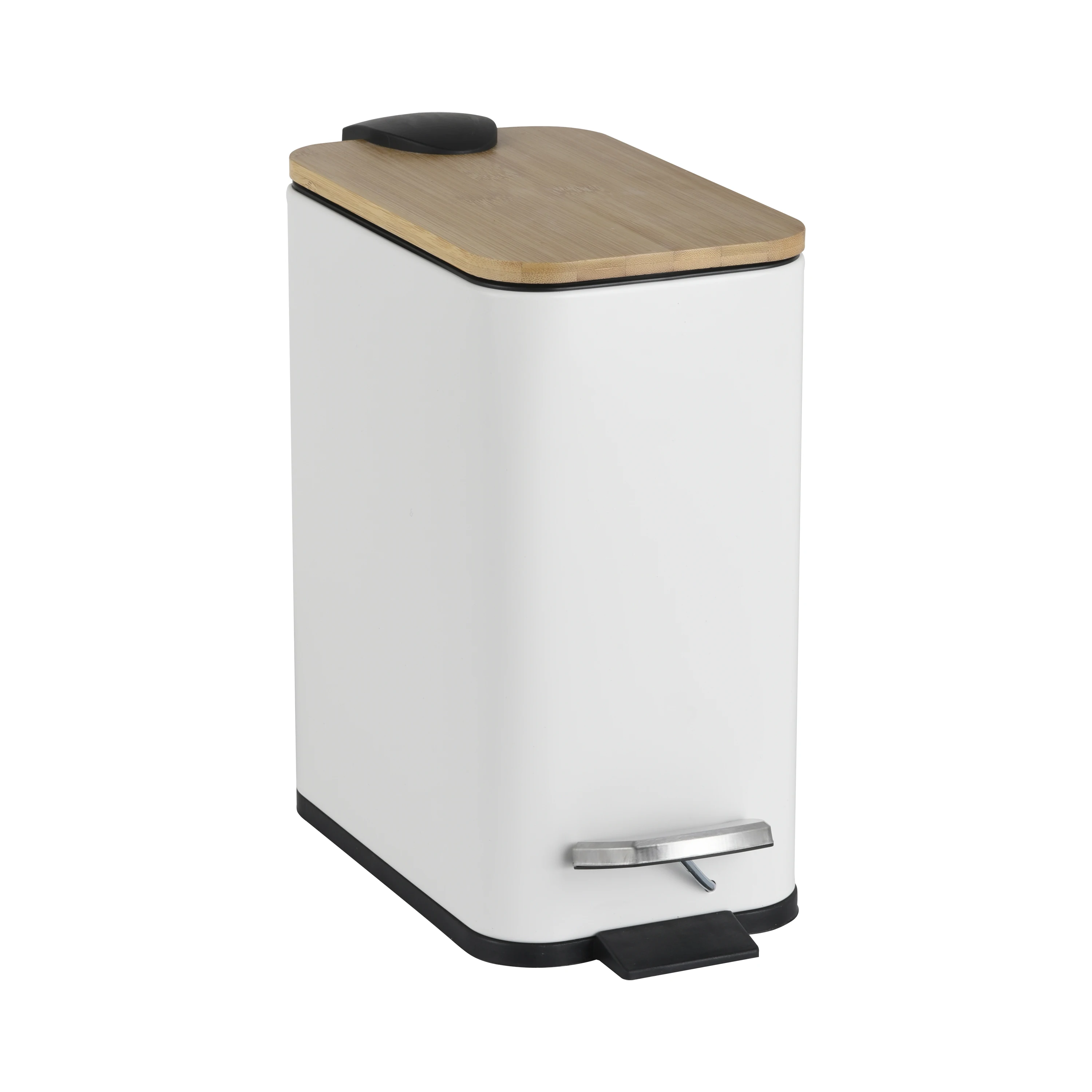 Победа новейшие высококачественные модные стойкое использование дома металлическая бамбук 5L мусорный бак