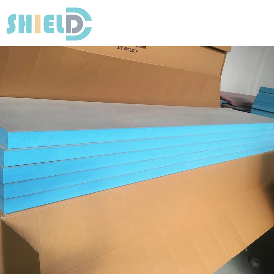 Blue Extruded Polystyrene 10mm Rigid Foam Board Thermal Xps Sheet