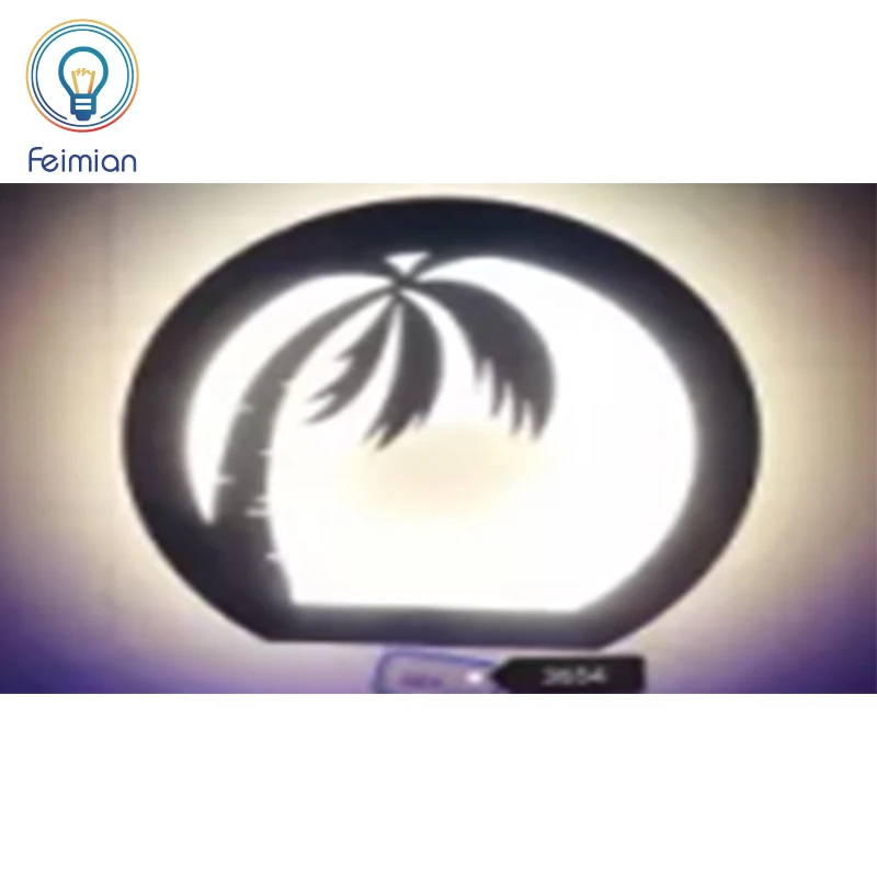Factory Wholesale Hot Sale USB Rechargeable Coconut Tree Led Night Lights