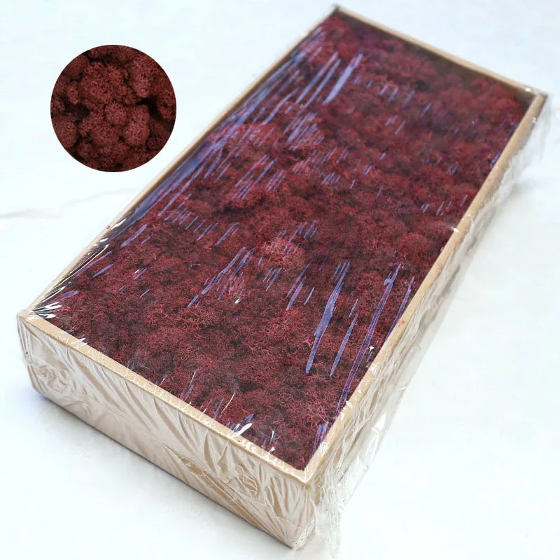 Yunnan Wholesale Colorful Preserved Moss 500g/box for Home Garden Wall Decoration Preserved Flowers and Plants
