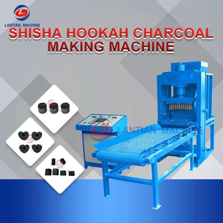 Hydraulic press hookah shisha coal coffee grounds bio charcoal briquette making machine