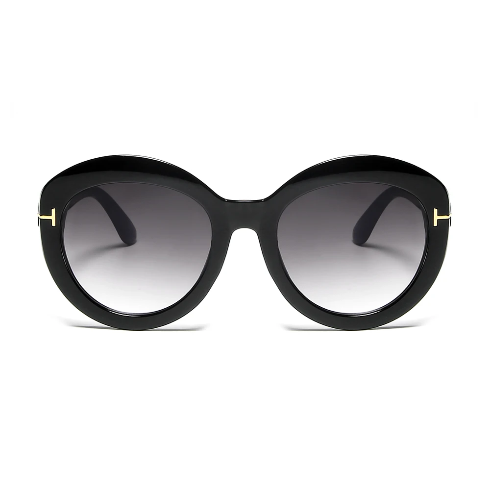 Keloyi Sunglasses Women Gradual PC Fashion UV400 Girl Pink Plastic Gradient Unisex Round