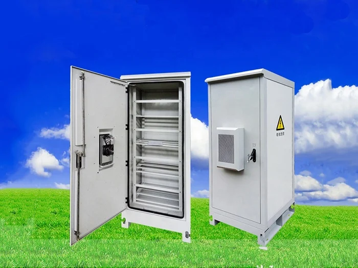 Lovsun 19 Inch Rack Outdoor Telecom UPS Battery Energy Storage Cabinet with air Conditioner Kit