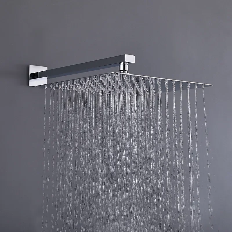 Modern Design Chrome Shower Valves Thermostatic Shower Faucets Column Brass Shower Set