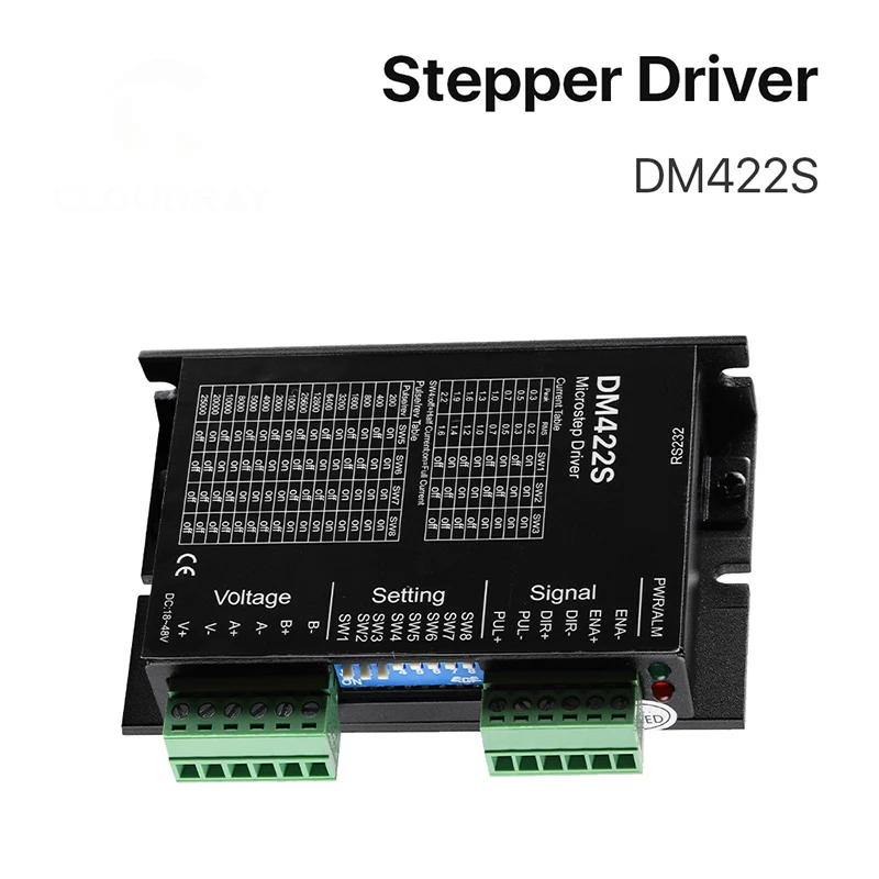 Драйвер для DM422S двухфазный шаговый двигатель 18-48 В DC 0 3-A 42 шагового