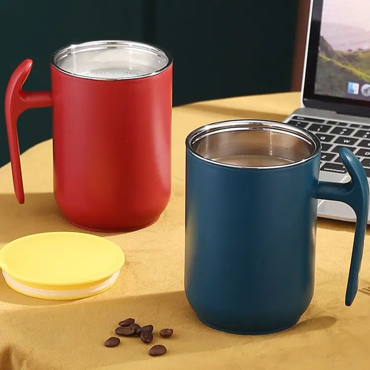Drinkware Mugs Coffee Mug Cup Warmer Coffee Cup Metal Reusable Pink Coffee Cup