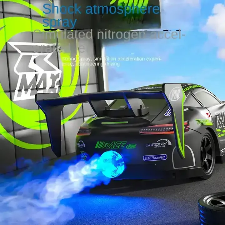 2.4Ghz 1/12 4WD Flashing Lights Spraying Water Remote Control Drift Vehicle Rc High-Speed racing Remote Control Car For Kid