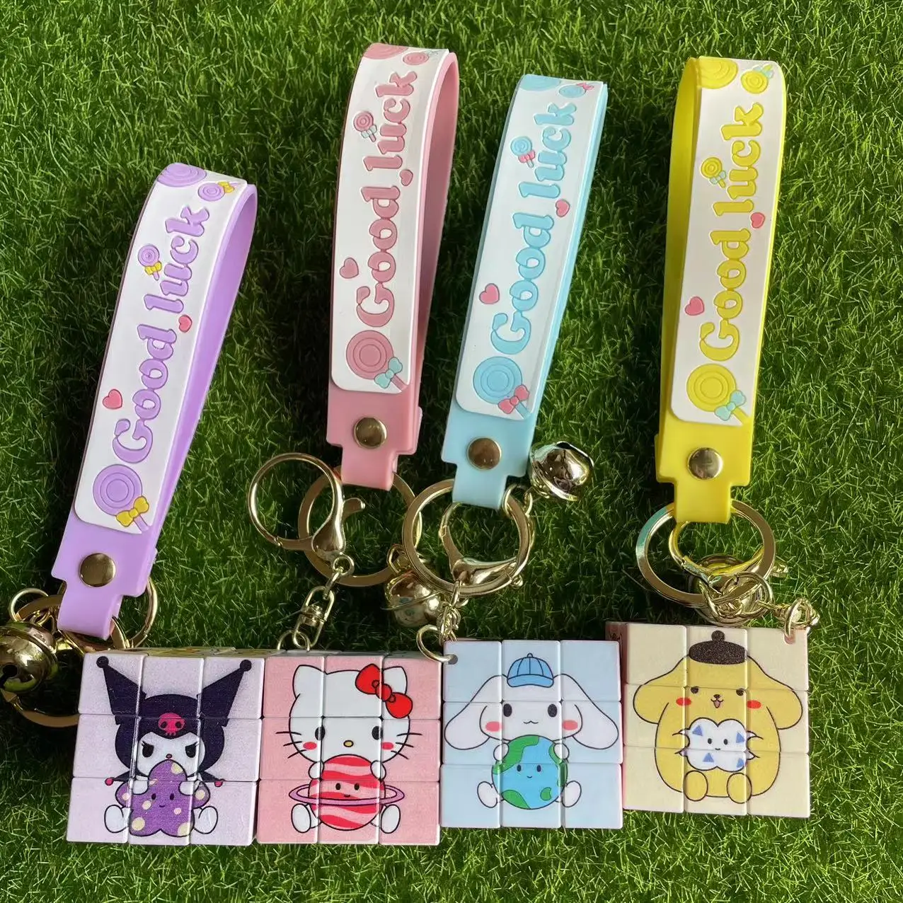 wholesale pvc rubber 3d cute kawaii sanrio hello kitty keychain anime keychain