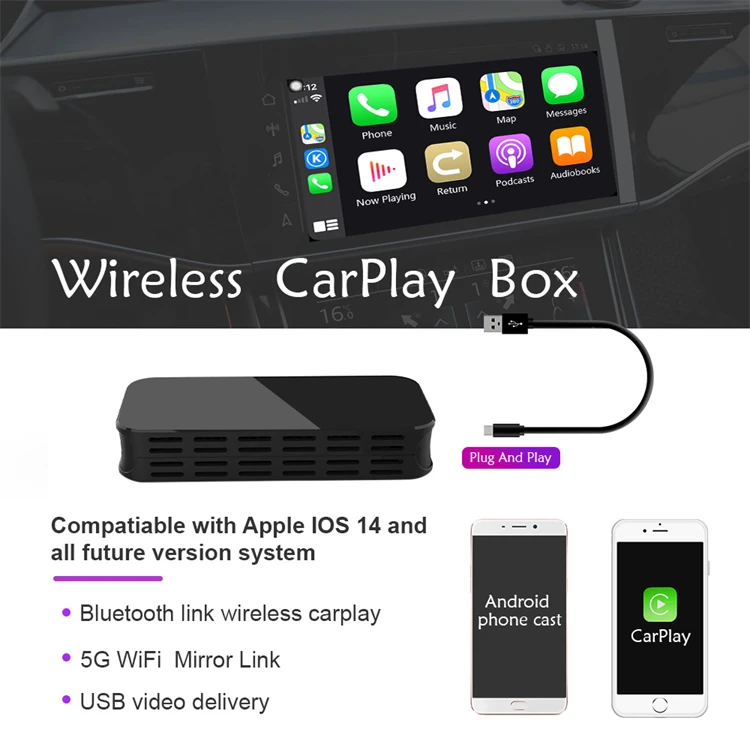 Универсальный USB ключ литой Apple беспроводной Carplay адаптер
