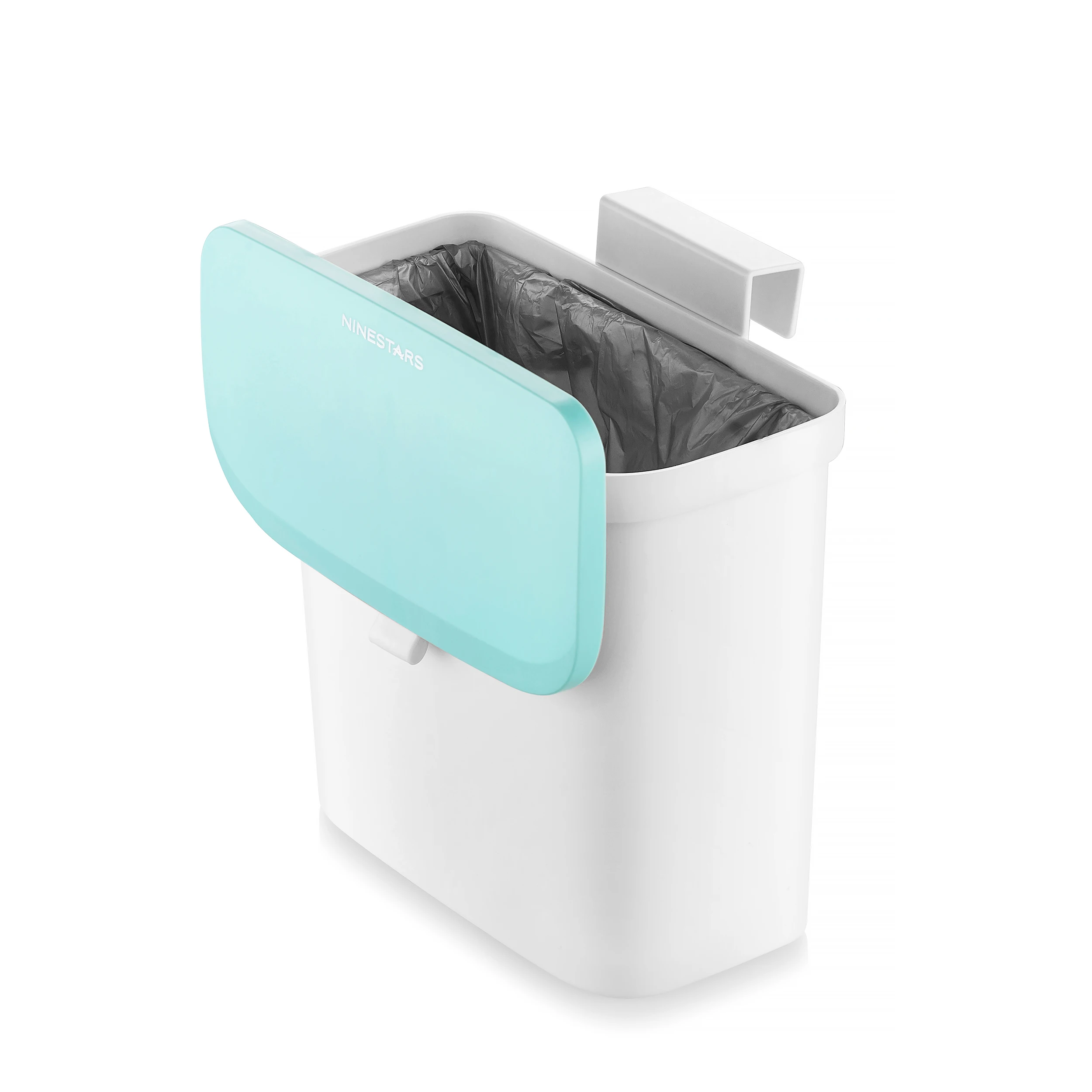 wall mounted Kitchen Cabinet Garbage Trash cans car waste bin mini trash bin hand pressing portable trash can