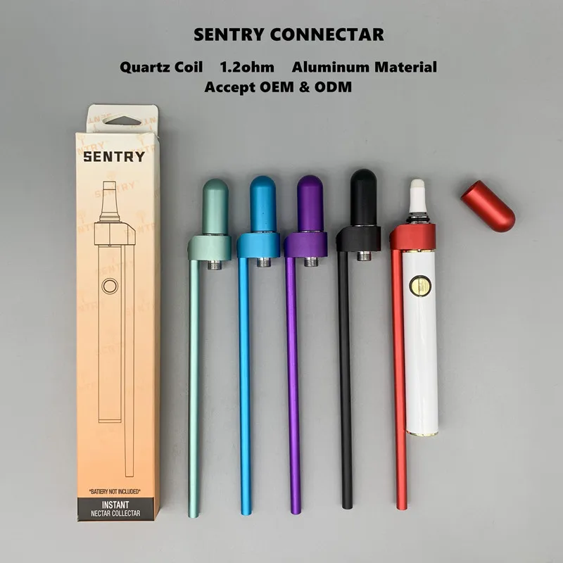 2021 New Released Sentry Connectar for 510 Thread Wax Pen Vaporizer Attachement OEM Logo Changeable Quartz Heating Coil