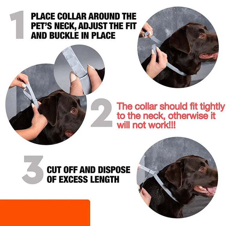 Long lasting flea & tick prevention collar waterproof dog tick and flea collar