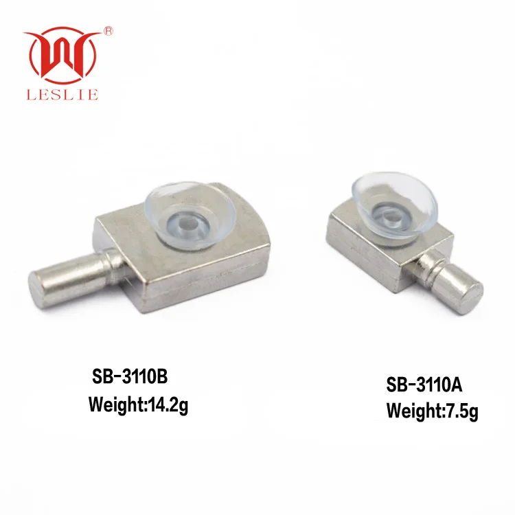 Factory direct chrome ping pong board glass support with rubber cup Wholesale Rubber Suction Glass Shelf Support