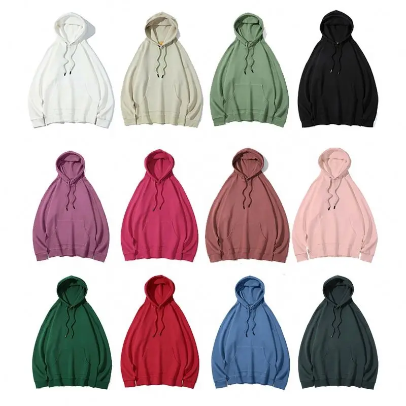 Oem Free sample Factory Wholesale oversize Men sweatshirt embroidery Plain Pullover Custom Printing Logo 100% Polyester Hoodies