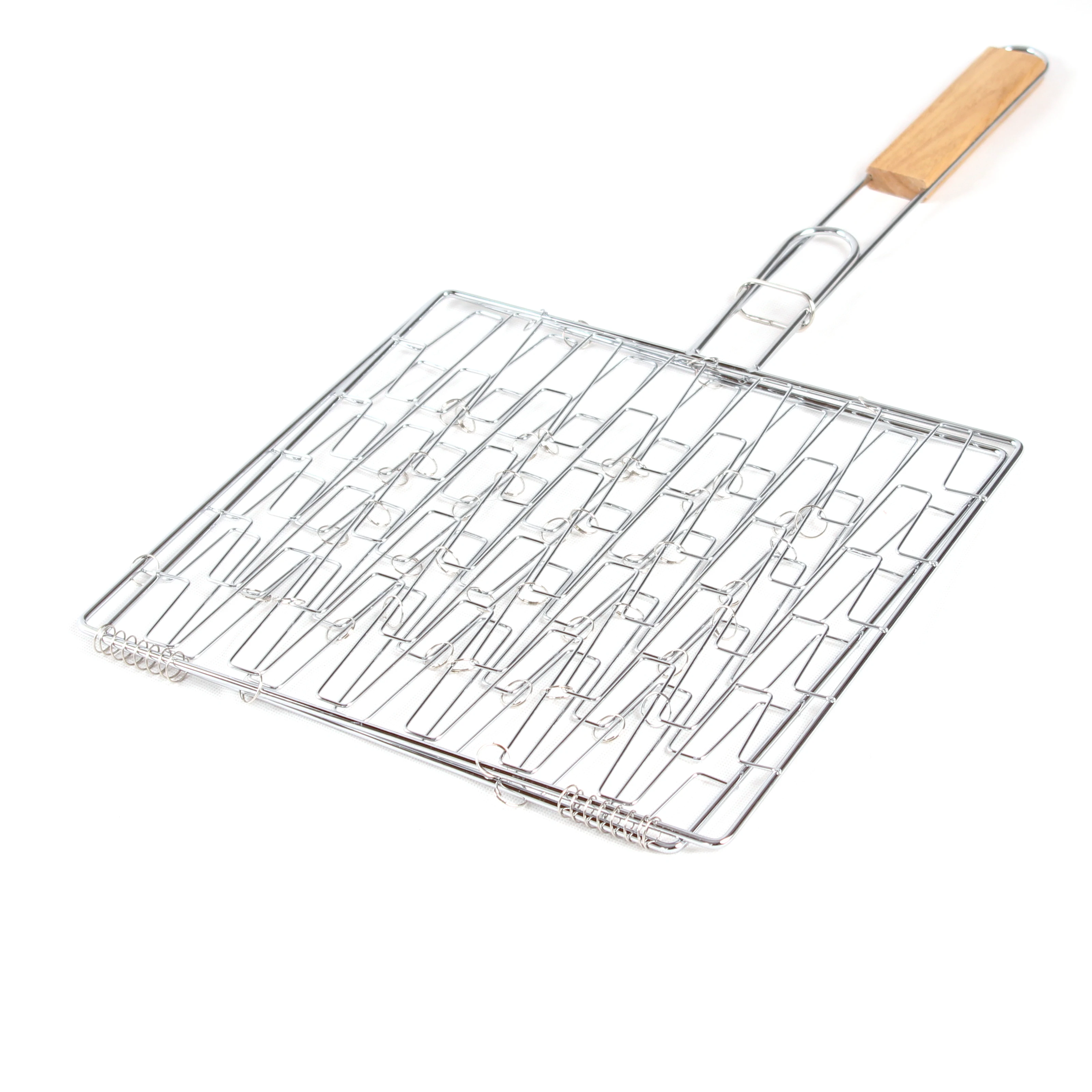 Barbecue grill basket, Barbecue wire mesh clip Basket Smoker BBQ Grill Cooking