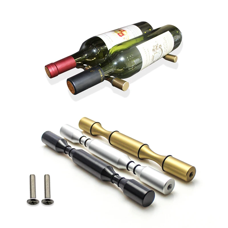 Wall Mounted Wine Rack Wine Bottle Display Holder Rack Hanging Wine Organizer Rack with Screws