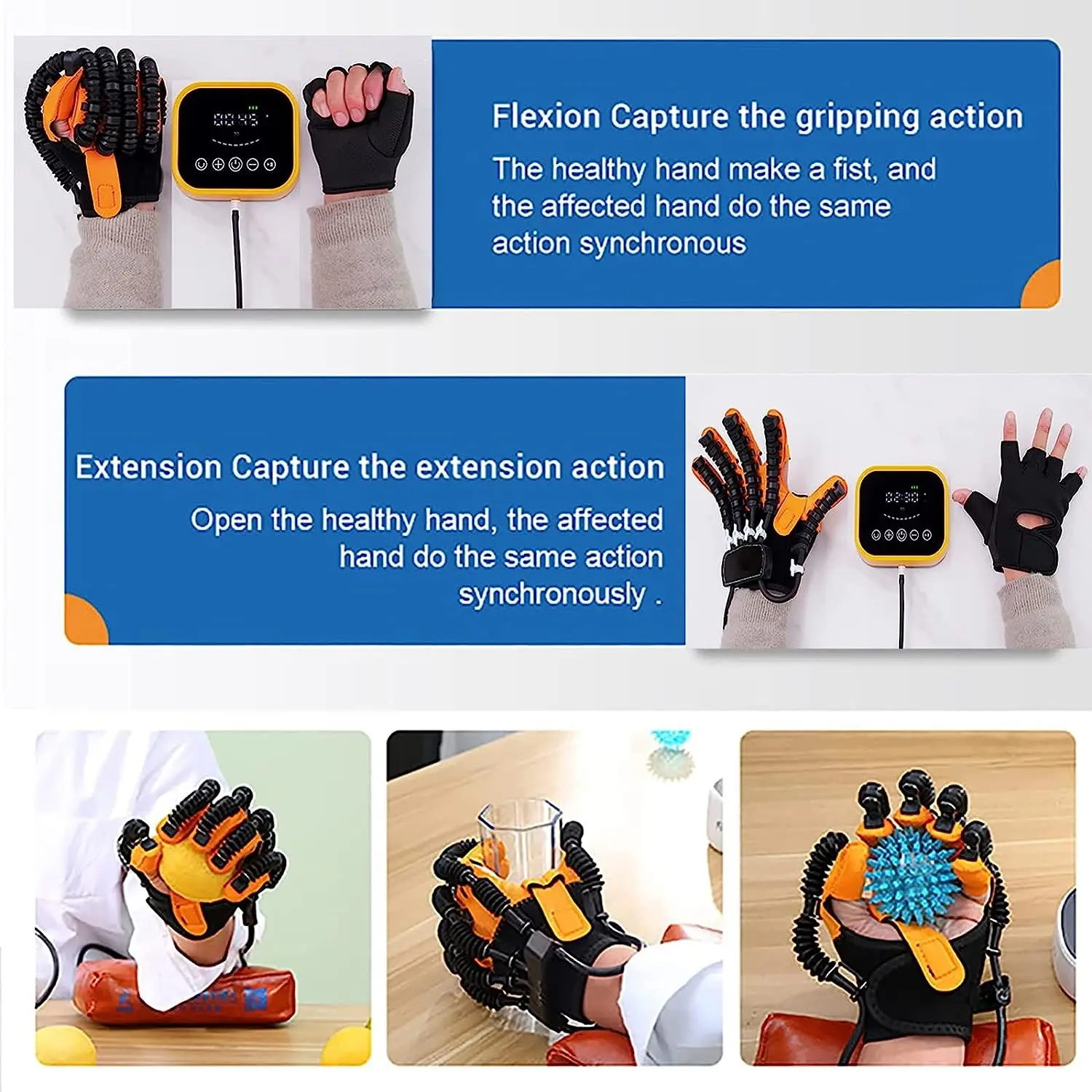 Multifunction Rehabilitation Robot Gloves Upgrades Hand Stroke Recovery Equipment
