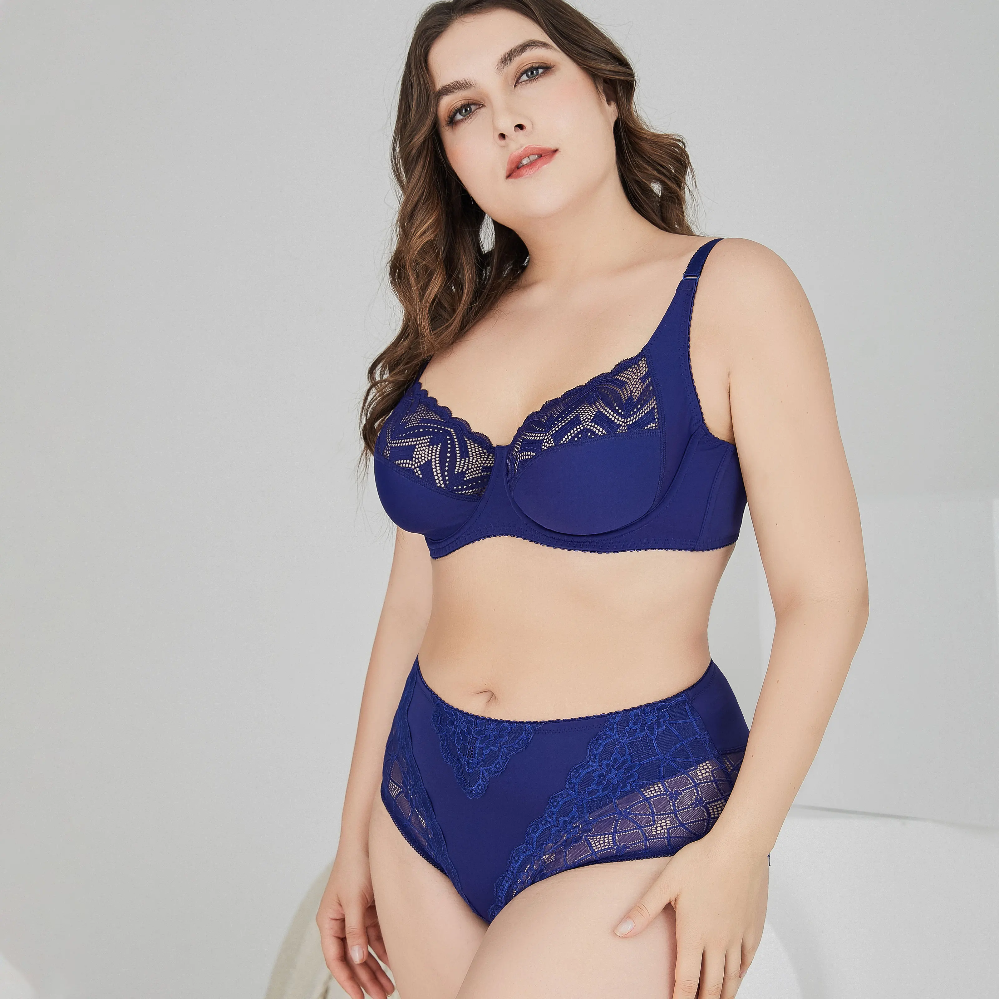 
BEIZHI 12 Hours Custom Design hot plus size sexy fancy women plus size bras lingerie panty bra set underwear 