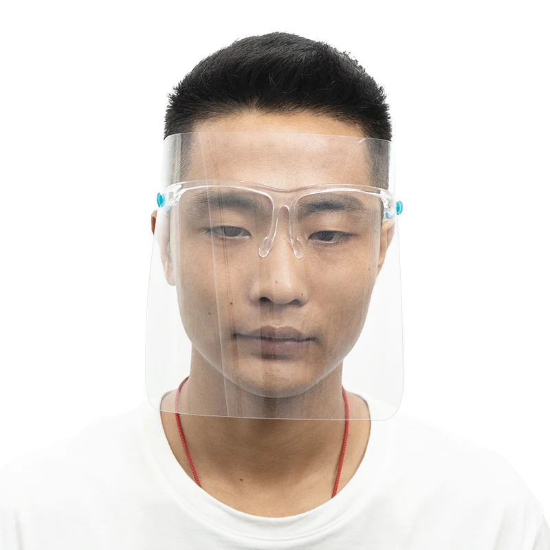  Wholesale Plastic Face Shield With Glasses Dust-Proof Protect Anti Fog
