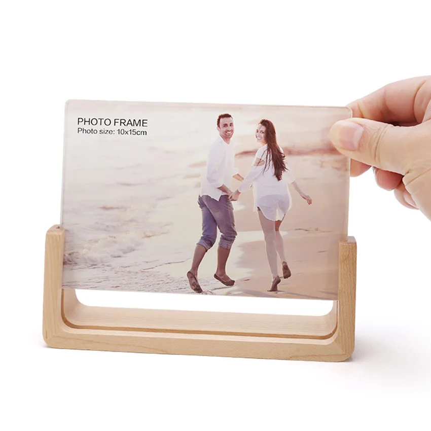Solid Wood Maple Photo Frame Home Table Decoration Picture Wooden Frames A6 A7
