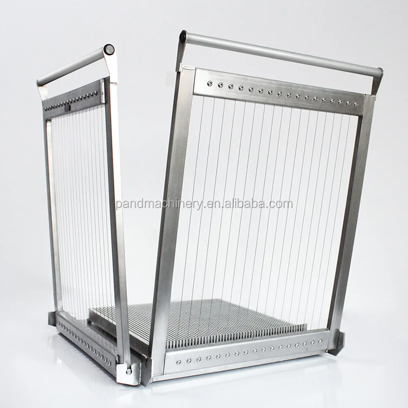 Square grid cake tofu cheese candy chocolate bar wire cutter