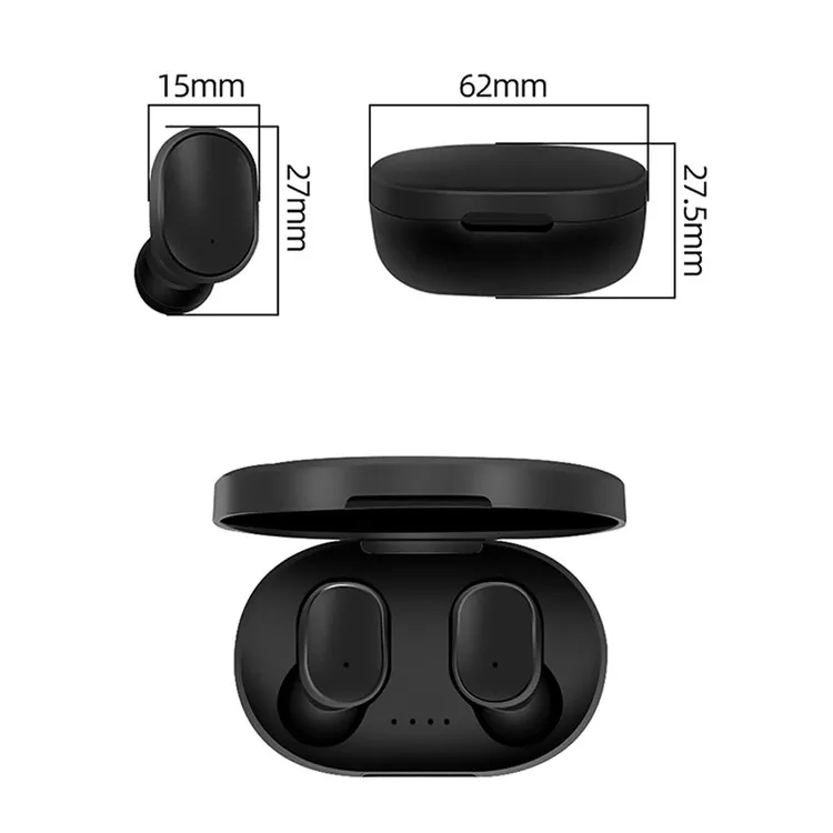 Cheap A6S TWS Earphone 5.0 In Ear Headphones Wireless Earbuds For Redmi Xiaomi