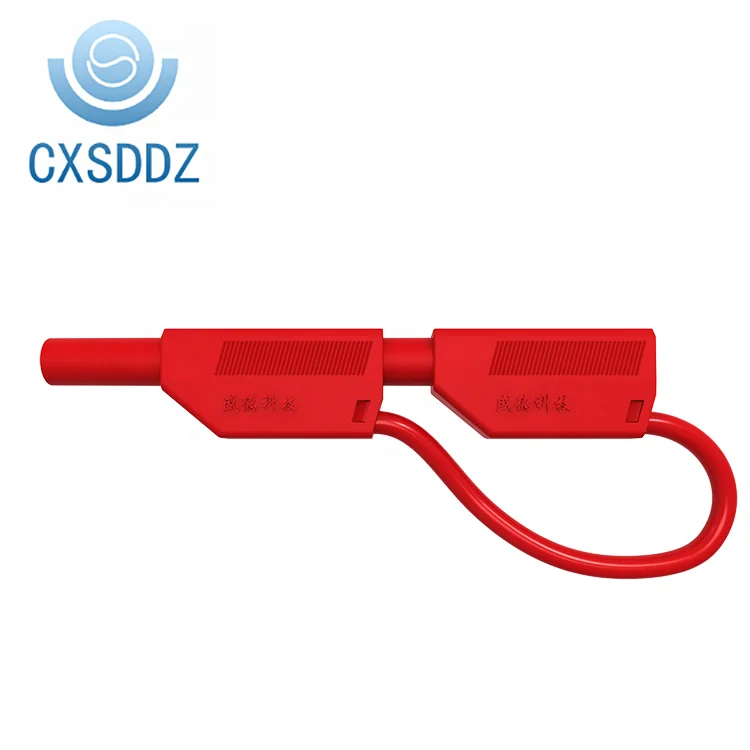 CXSDDZ-S414 Shrouded stackable 4mm safety banana plug test leads