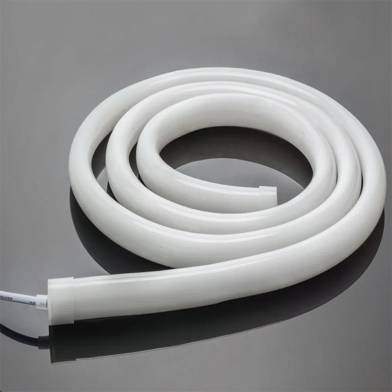 High quality 24V 3000K 6000K 360 Degree Round 30mm 20mm 25mm strip neon tube for home decoration