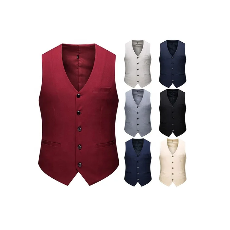 Новейший дизайн, жилет, красивый мужской офисный жилет из полиэстера и хлопка для бизнеса