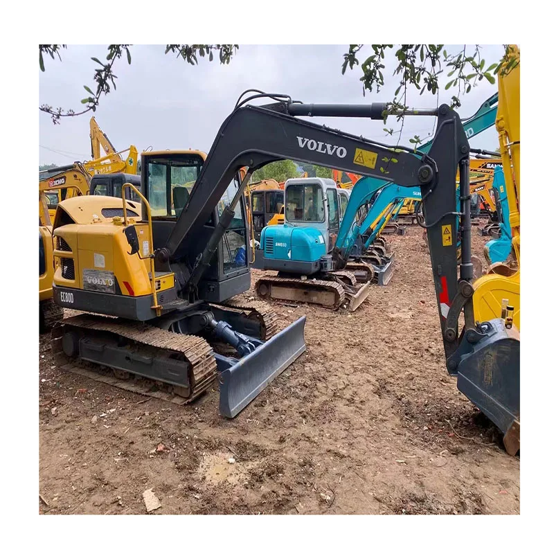 Дешевое хорошее качество 8-тонная Подержанная машина Volvo EC80 экскаватор б/у для продажи