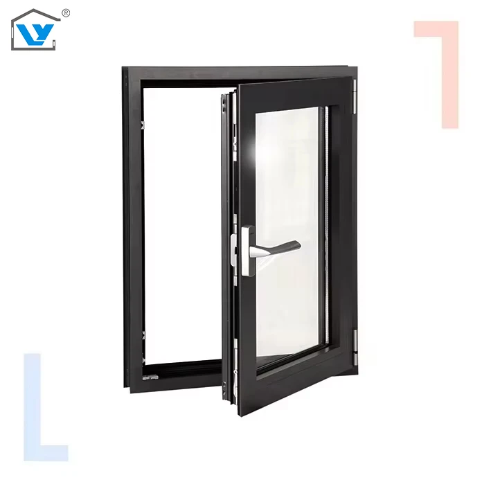 Customizable Modern Triple Pane Aluminum Alloy Sliding Casement Windows Heat Insulation Swing Open Horizontal Folding Villas