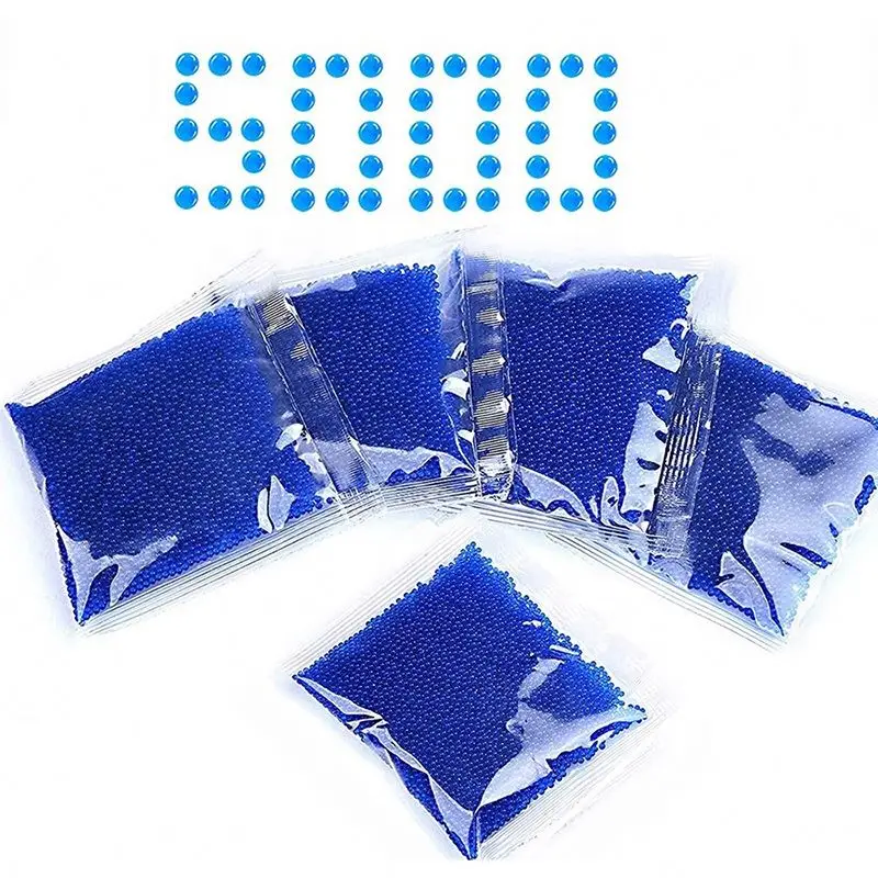 Gel Balls 7-8MM, 5000Pcs Water Beads Gel Ball Launcher Gun Splatter Ball For Gel Gun Electric