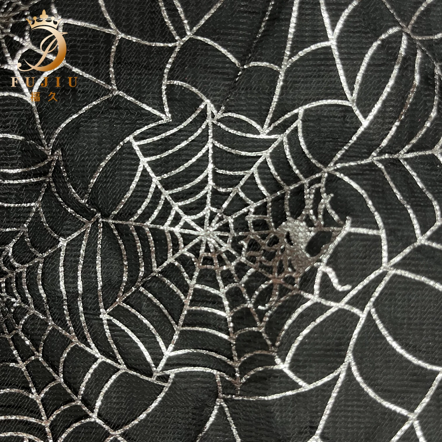 Halloween Fabric Double Sided Spider Web Sparkly Net for Decoration Costume