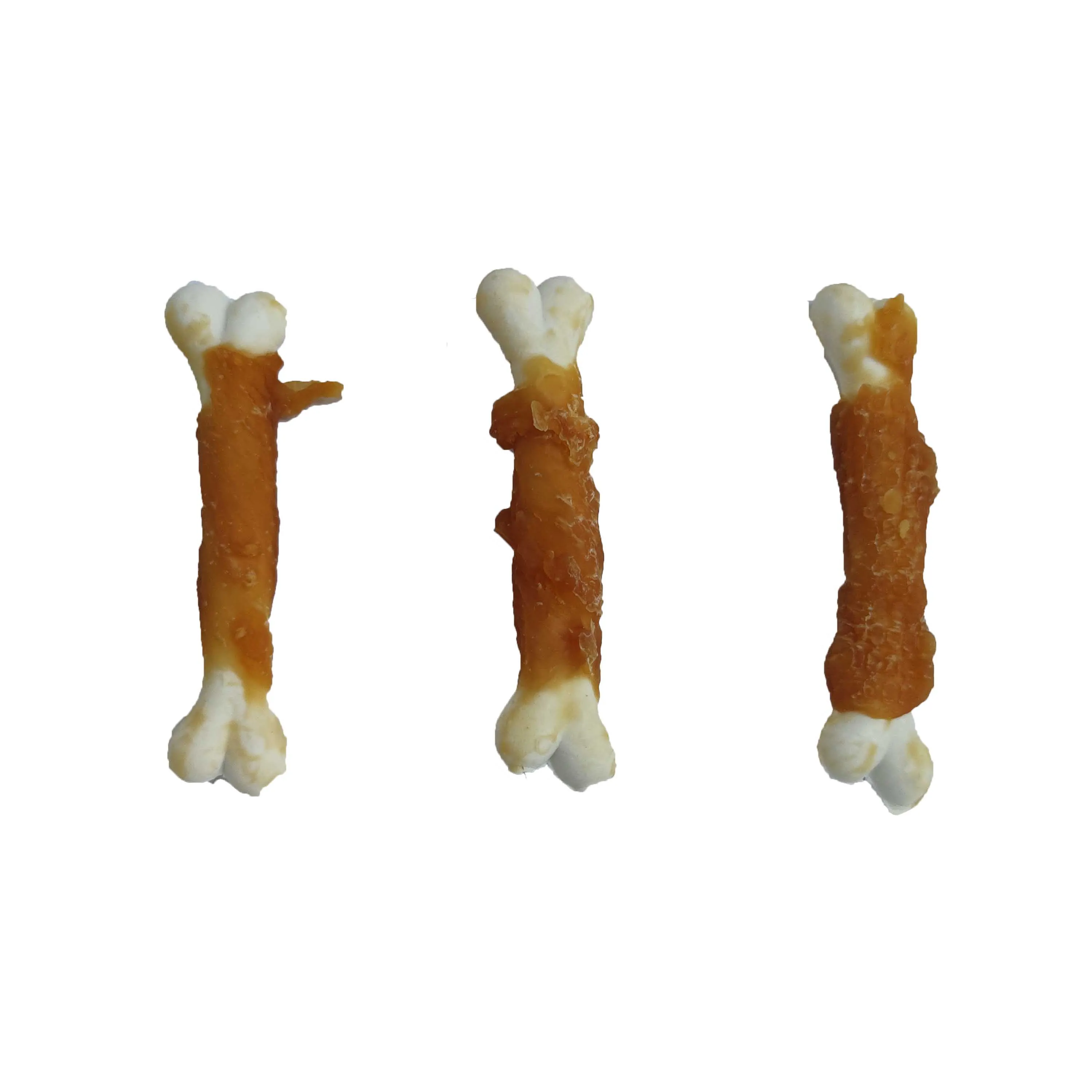 OEM ODM Factory Pet Food Dog Snack Dog Food Dog Treat Teething Stick Chicken Wrap Rawhide Bone