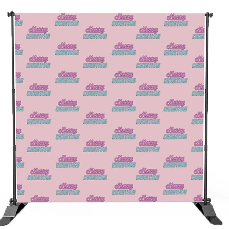 Adjustable Backdrop Background 8ft Jumbo Banner Stand Banner Stand Step And Repeat Telescopic Backdrop