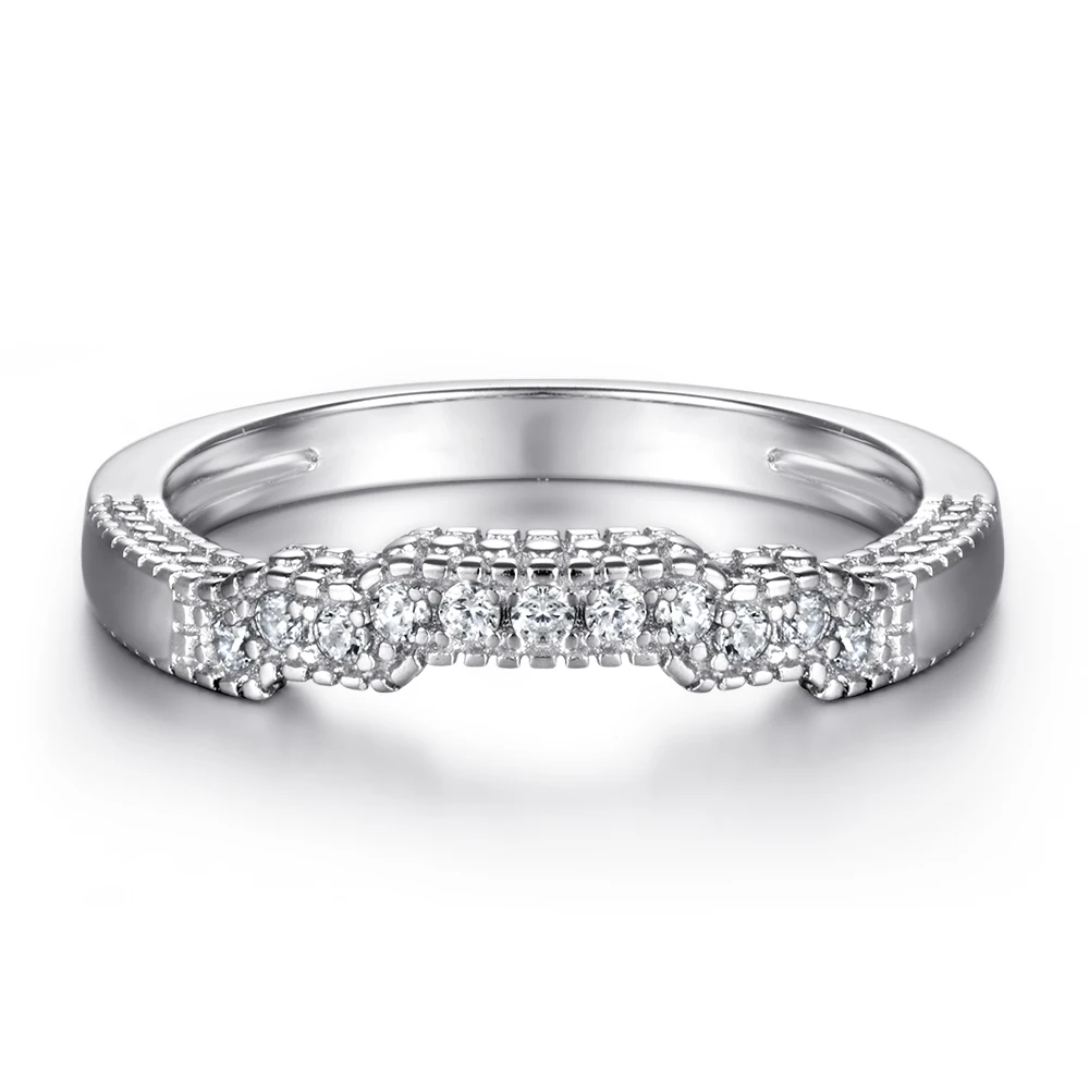 Luxury Wedding Ring Set Rectangle Cut Three Stone Ring One Carat 5 x 7mm 18K Gold 925 Sterling Silver 5A white zircon Rings