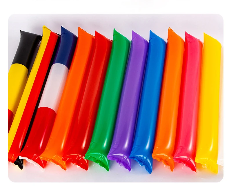 Wholesale Custom Logo 60*10cm Pe Colorful Inflatable Cheering Stick for Football Party