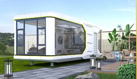 Light luxury technology space capsule camping base mobile space capsule room Mobile view room kiosk Coffee shop