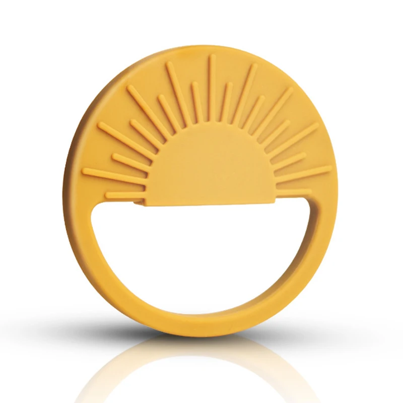 Настраиваемые детские игрушки, Прорезыватель зубов из мягкого пищевого силикона, детские игрушки для прорезывания зубов в форме солнца, силиконовые детские игрушки, Прорезыватель зубов