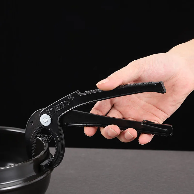 Wholesale Kitchen stone Bowl Hot Pot Pan Aluminum Alloy Gripper Clip Food Out Anti scalding Retriever Tongs For Moving