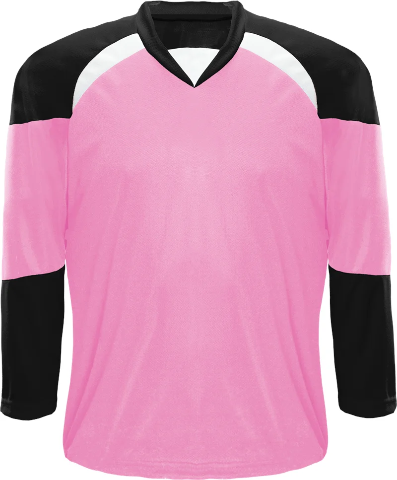 high quality pink custom women ice hockey jersey suit