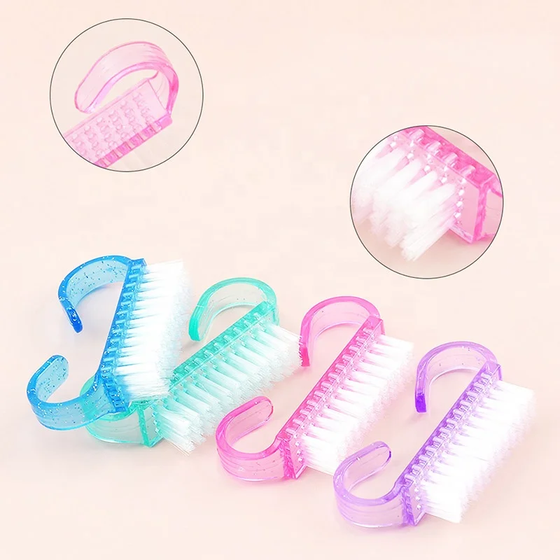 Hot sale pink nail dust brush manicure cleaning cleaner brush fingernail nail art tools