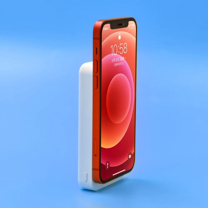 New Arrivals Magnet Wireless Charging Mobile Phone Charger 5000 mAh 10000mAh Mini Magnetic Power Bank